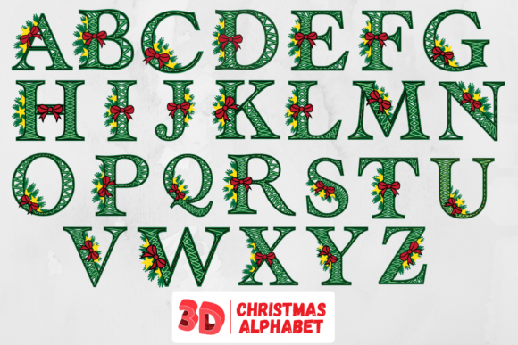 3D Christmas Alphabet SVG Bundle Review