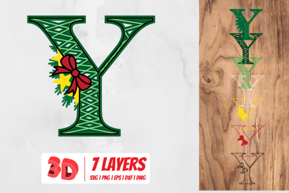3D Christmas Letter Y: A Graphics Review for Crafts
