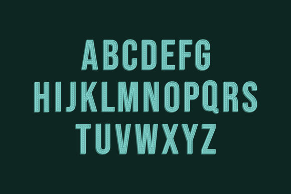 3D Retro Alphabet and Typeface for Graphics and Illustrations
