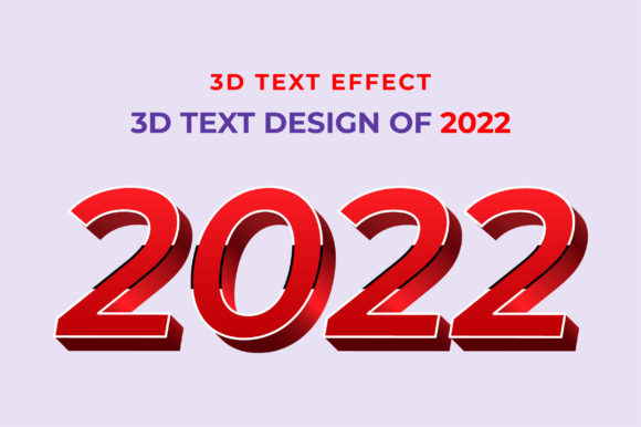 3D Text Design of 2022 Graphics Review