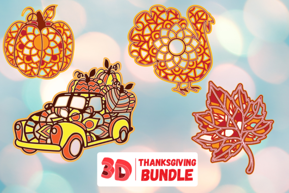 3D Thanksgiving Bundle: A Graphic Design Asset Review for Crafts