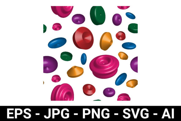 Abstract Colorful 3d Shape Pattern Review