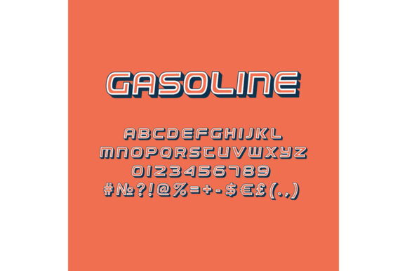 Gasoline Vintage 3d Vector Alphabet Set: A Graphics & Print Templates Review