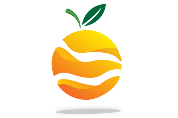 Orange Logo 3D Gradation Illustration Review