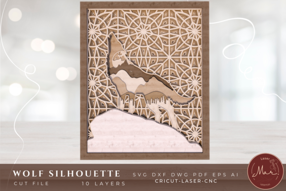 Review: Multilayer Laser Cut 3D Wolf Embroidery Design
