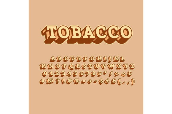 Tobacco Vintage 3d Vector Alphabet Set Review