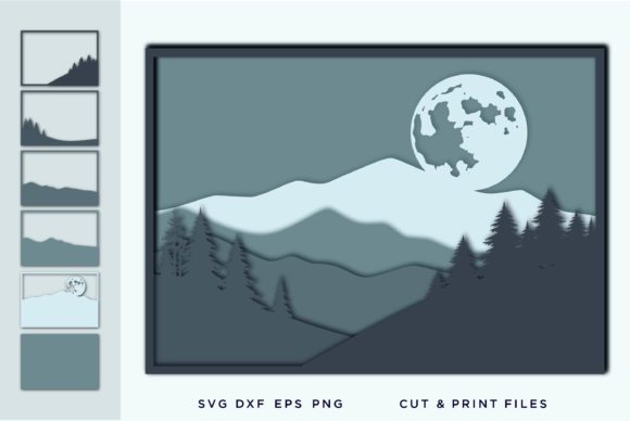 Wall Art 3D, Scandinavian Style, Layer for Laser Cutting Wall Decor